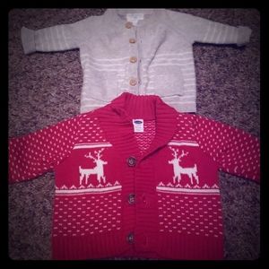 Two 0-3 mo sweaters